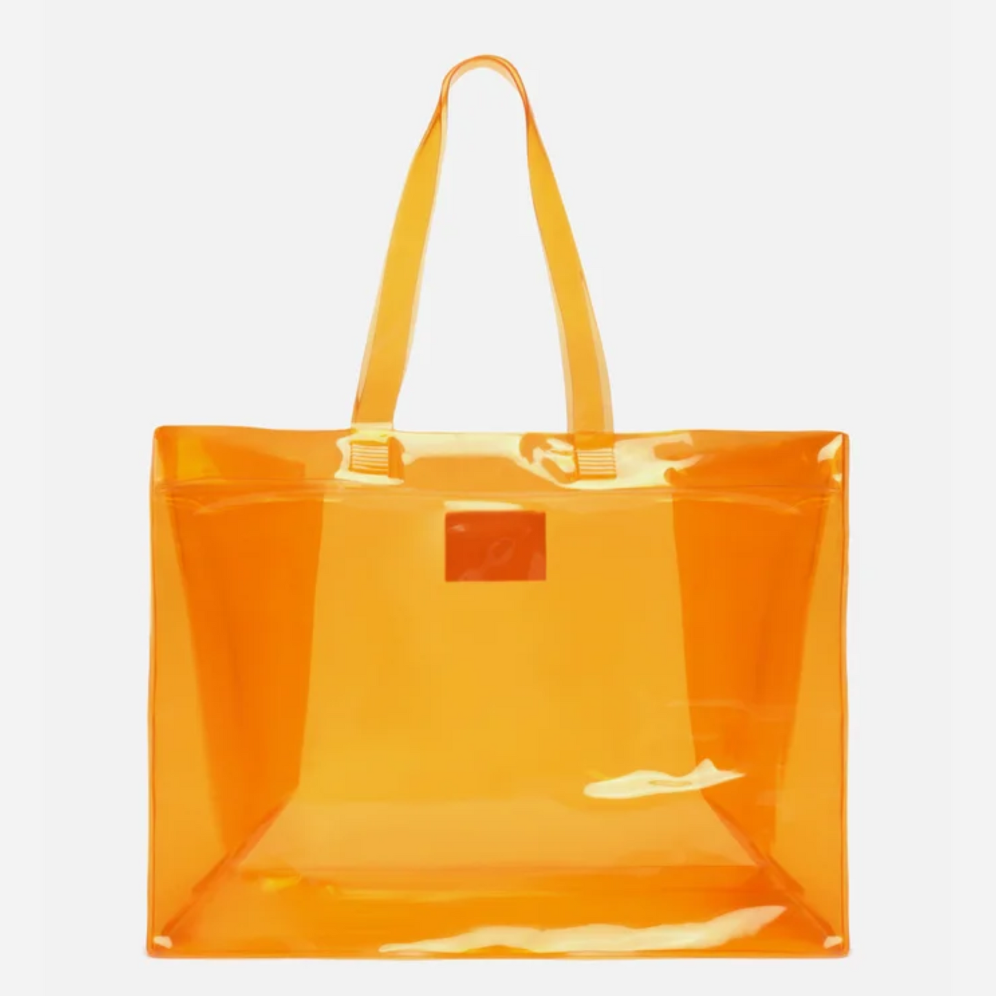 Bolsa Brizza Laranja Shopping Grande Transparente