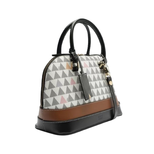 Bolsa Tote Tiracolo Grande Triangle Branca