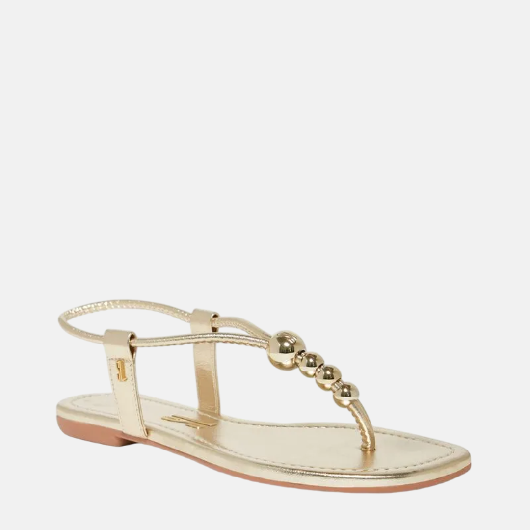 Rasteira Santa Lolla Metallic Soft Ouro Light