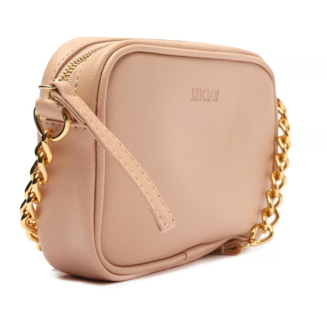 Crossbody Anacapri Rosa Essencial Pequena