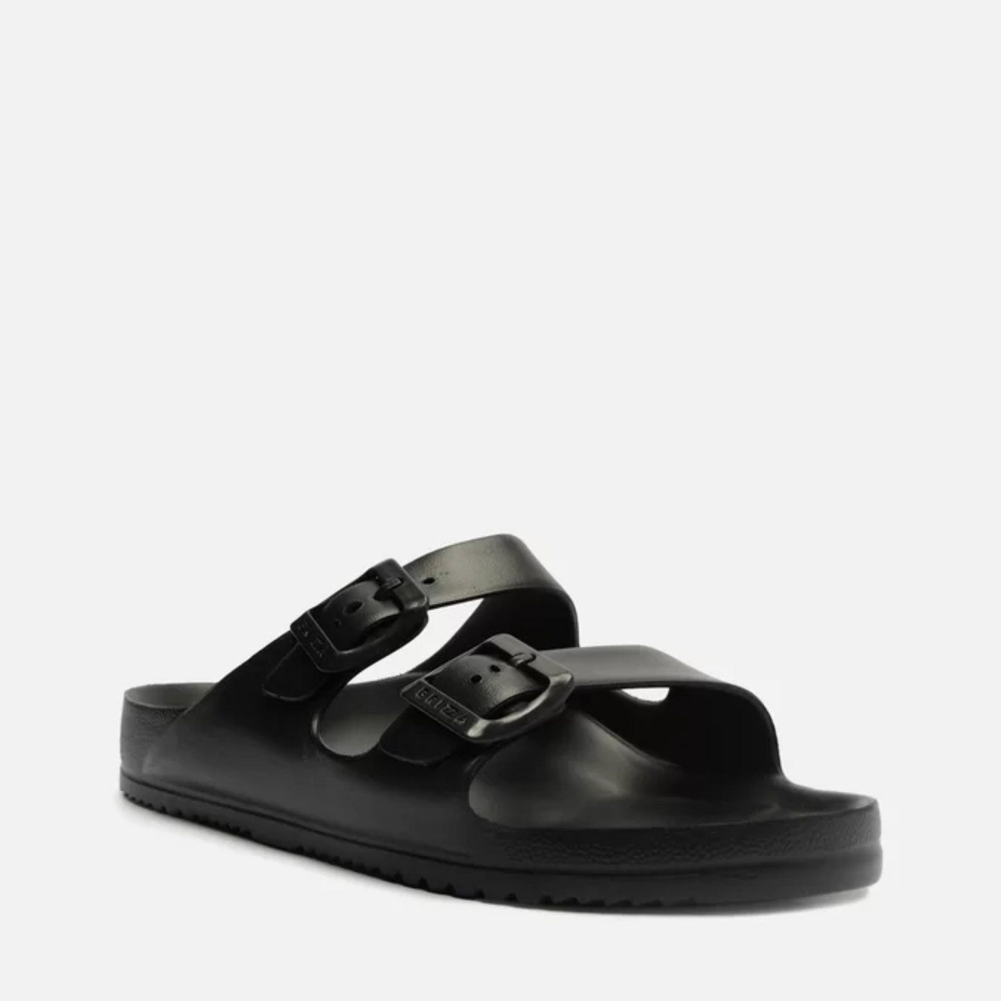 Slide Brizza Preto Flatform Tiras