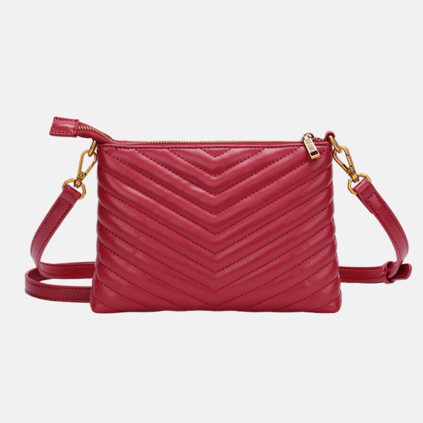 Bolsa Santra Lolla Pequena Material Soft Vermelho Cherry Alça Transversal