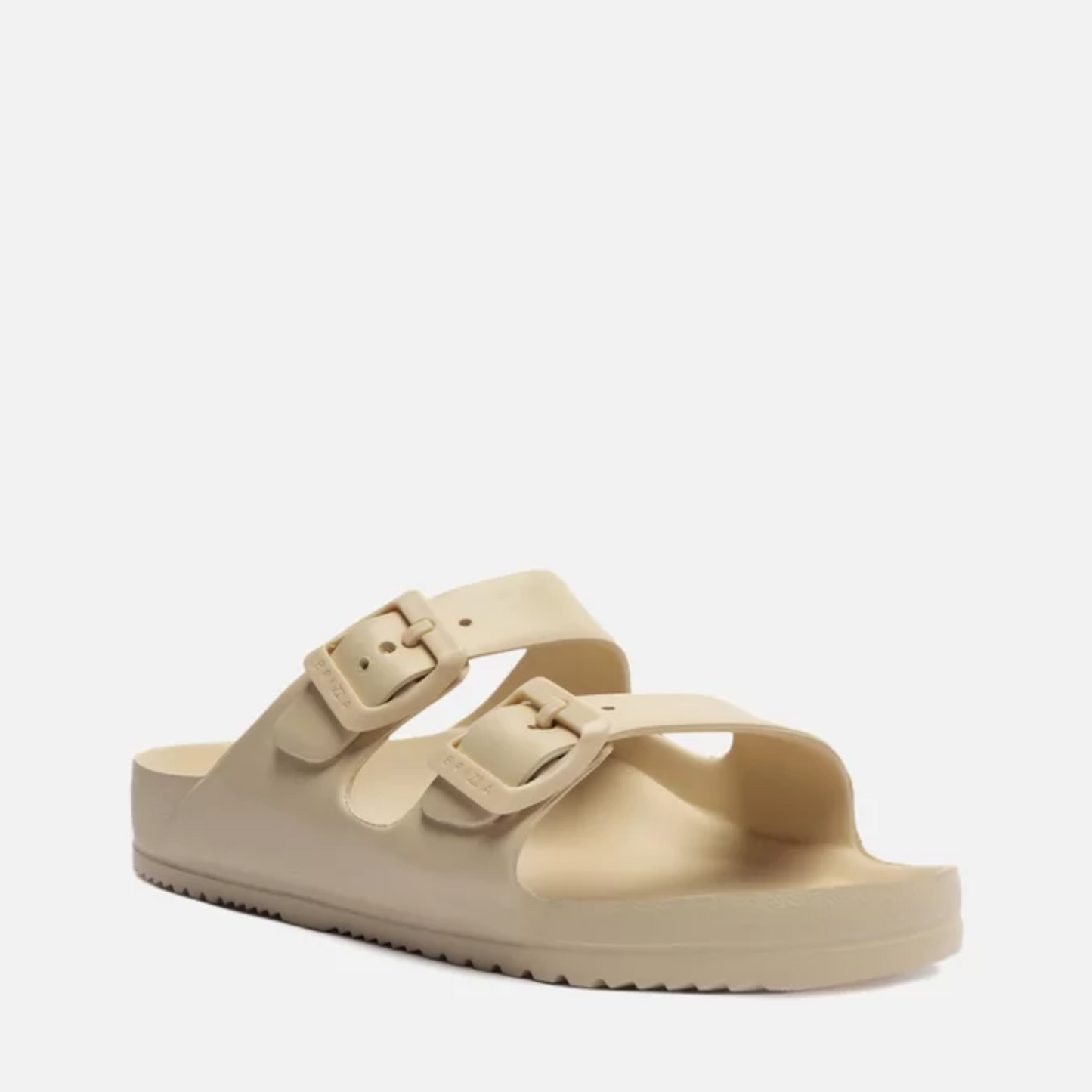 Slide Brizza Off-White Flatform Tiras