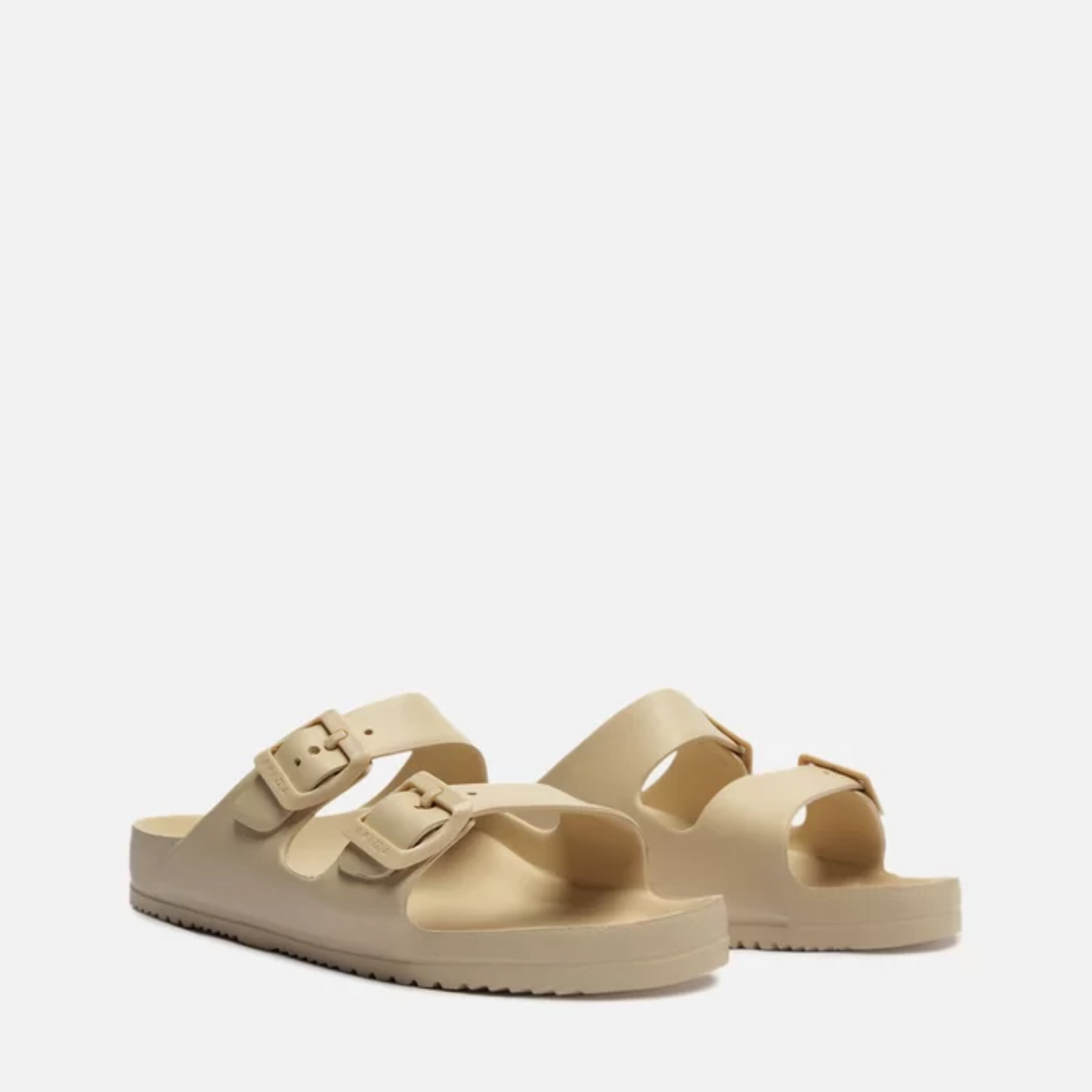 Slide Brizza Off-White Flatform Tiras