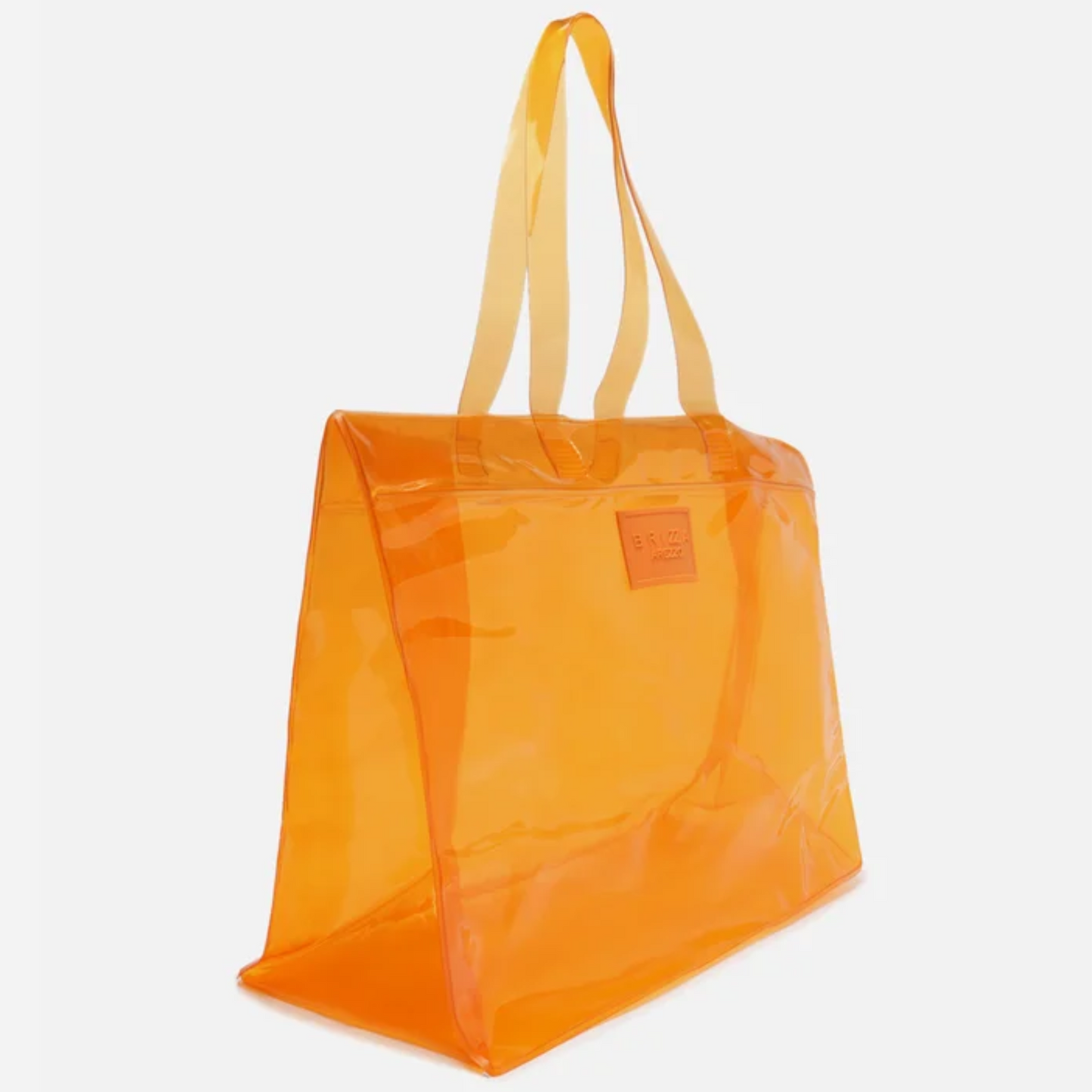 Bolsa Brizza Laranja Shopping Grande Transparente