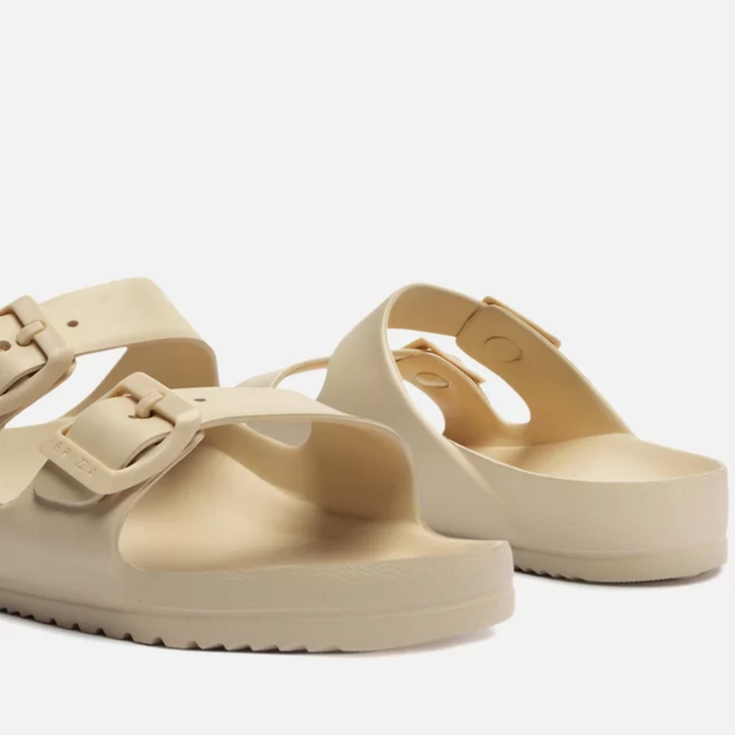 Slide Brizza Off-White Flatform Tiras