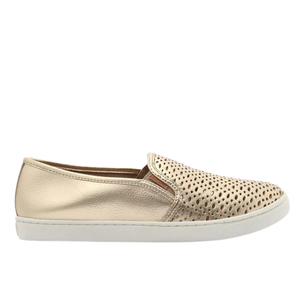 Tênis Anacapri Slip On Dourado Ana