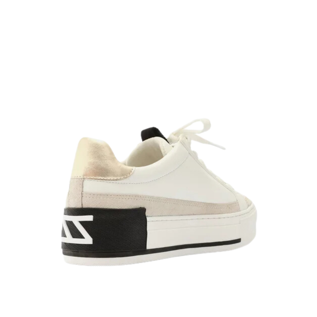 Tênis Arezzo Branco Flatform Amarração Preto