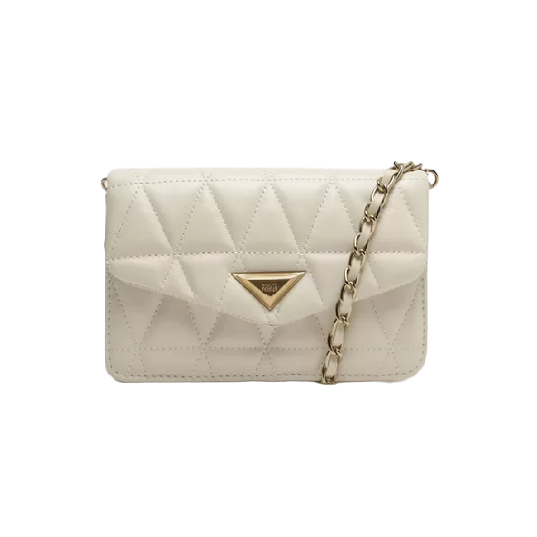 Bolsa Schutz Pequena Tiracolo 944 Matelassê Off White