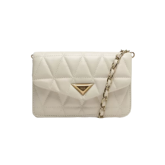 Bolsa Schutz Pequena Tiracolo 944 Matelassê Off White