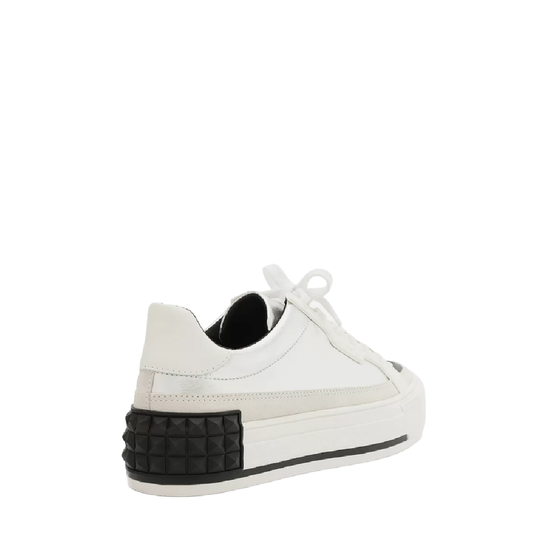 Tênis Arezzo Prata Flatform Amarração Spikes