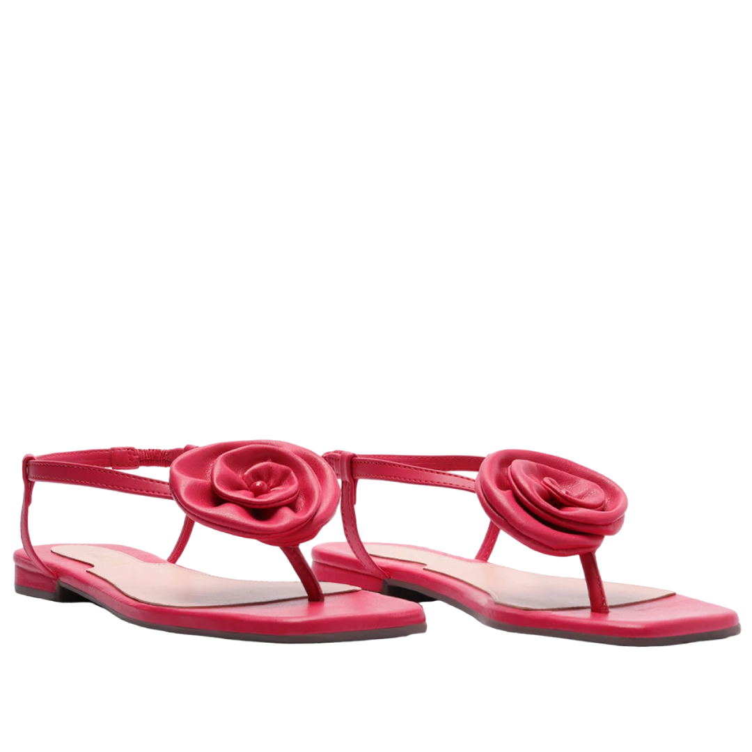 Sandália Anacapri Slim Flor Rosa