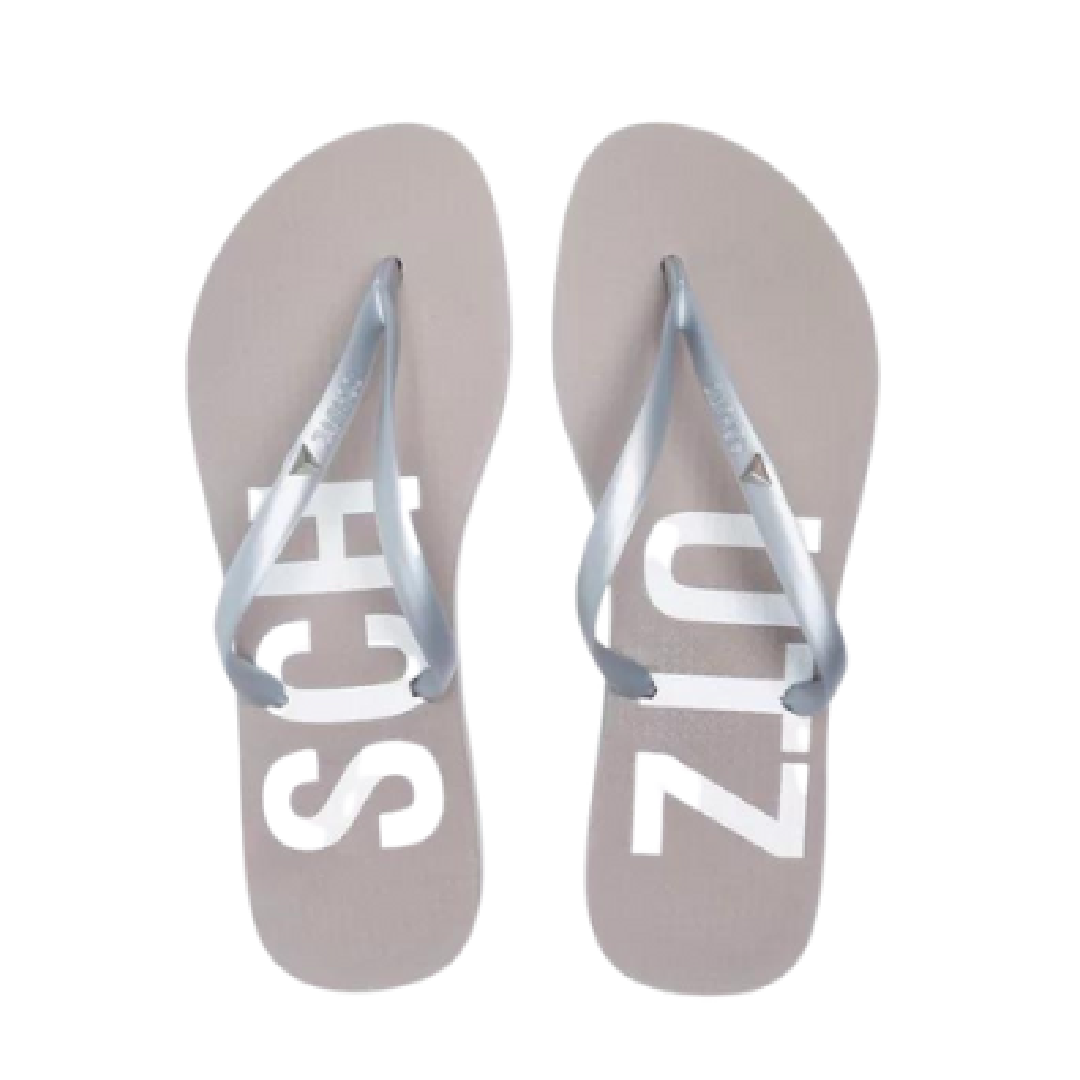 Chinelo Schutz Flip Flop Silver