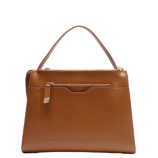 Bolsa Tote Marrom Camel Emilly Grande