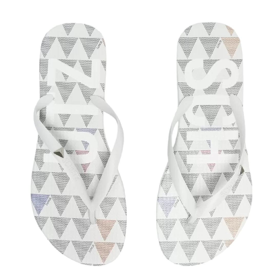 Chinelo Schutz Triangle Branco