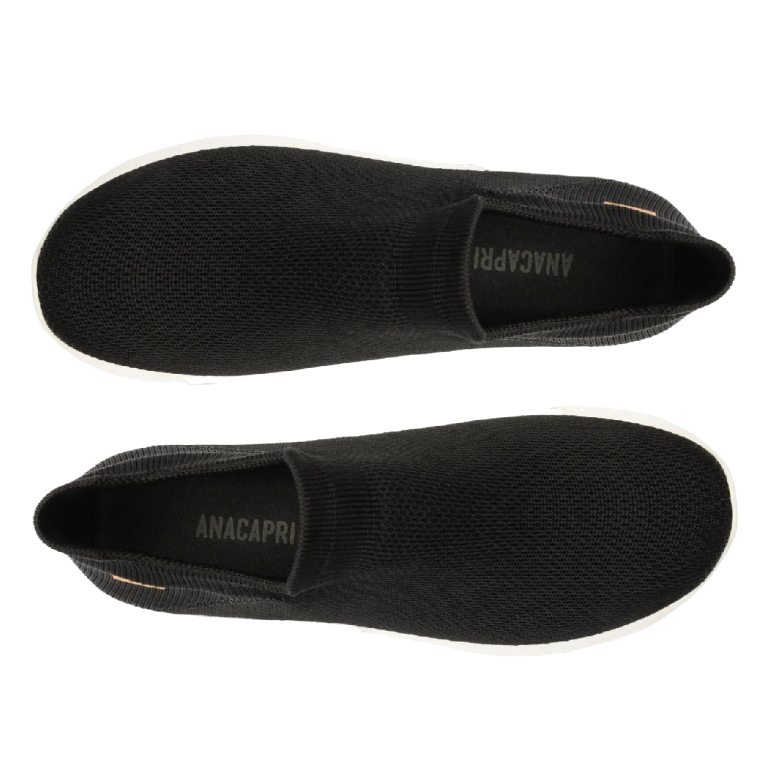 Tênis Anacapri Slip On Sporty Knit Mono Preto