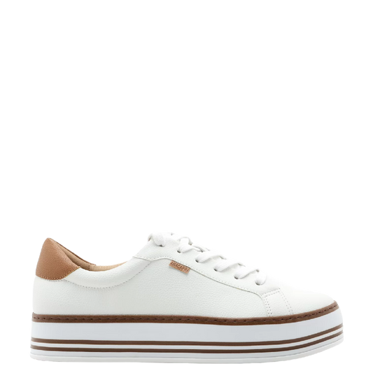 Tênis Anacapri Branco Flatform Paula