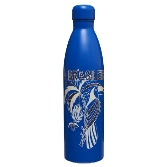 Garrafa Farm Glub Glub 750ml Encanto Tropical Azul