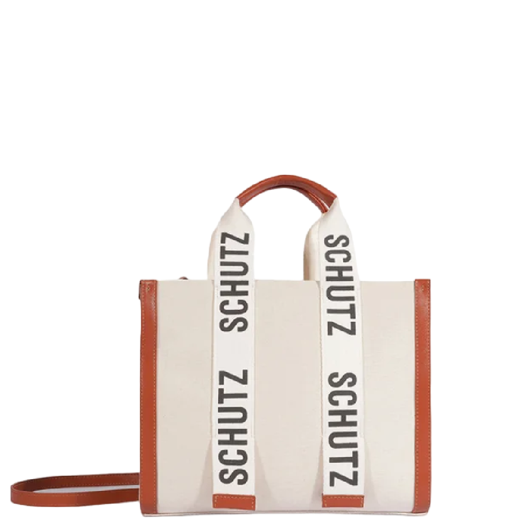 Bolsa Schutz Tote Lona Off White