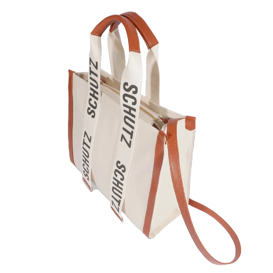 Bolsa Schutz Tote Lona Off White