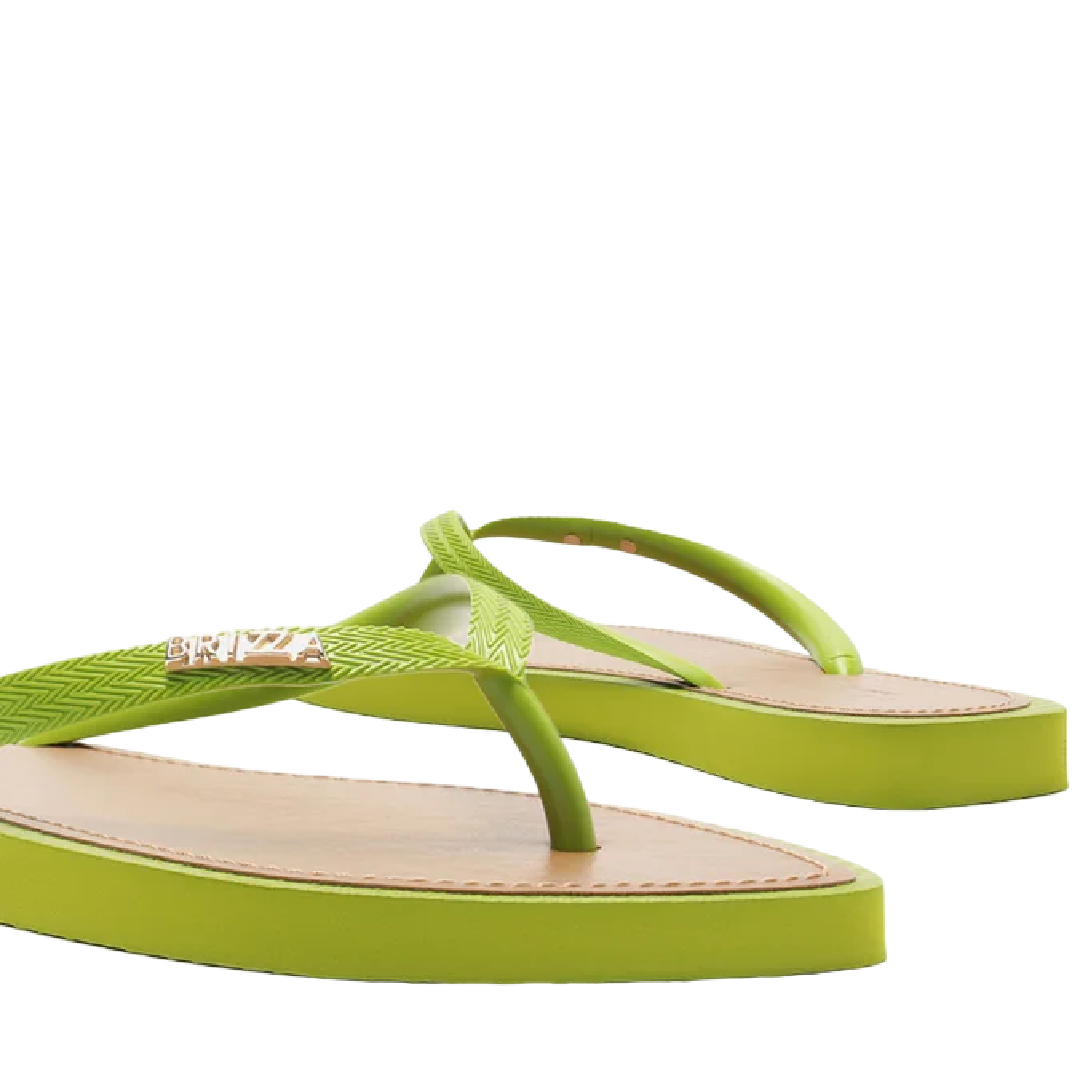 Chinelo de Dedo Brizza Arezzo Verde Recouro Flash