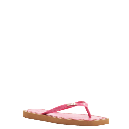 Chinelo de Dedo Brizza Arezzo Rosa Square Palmilha Marrom