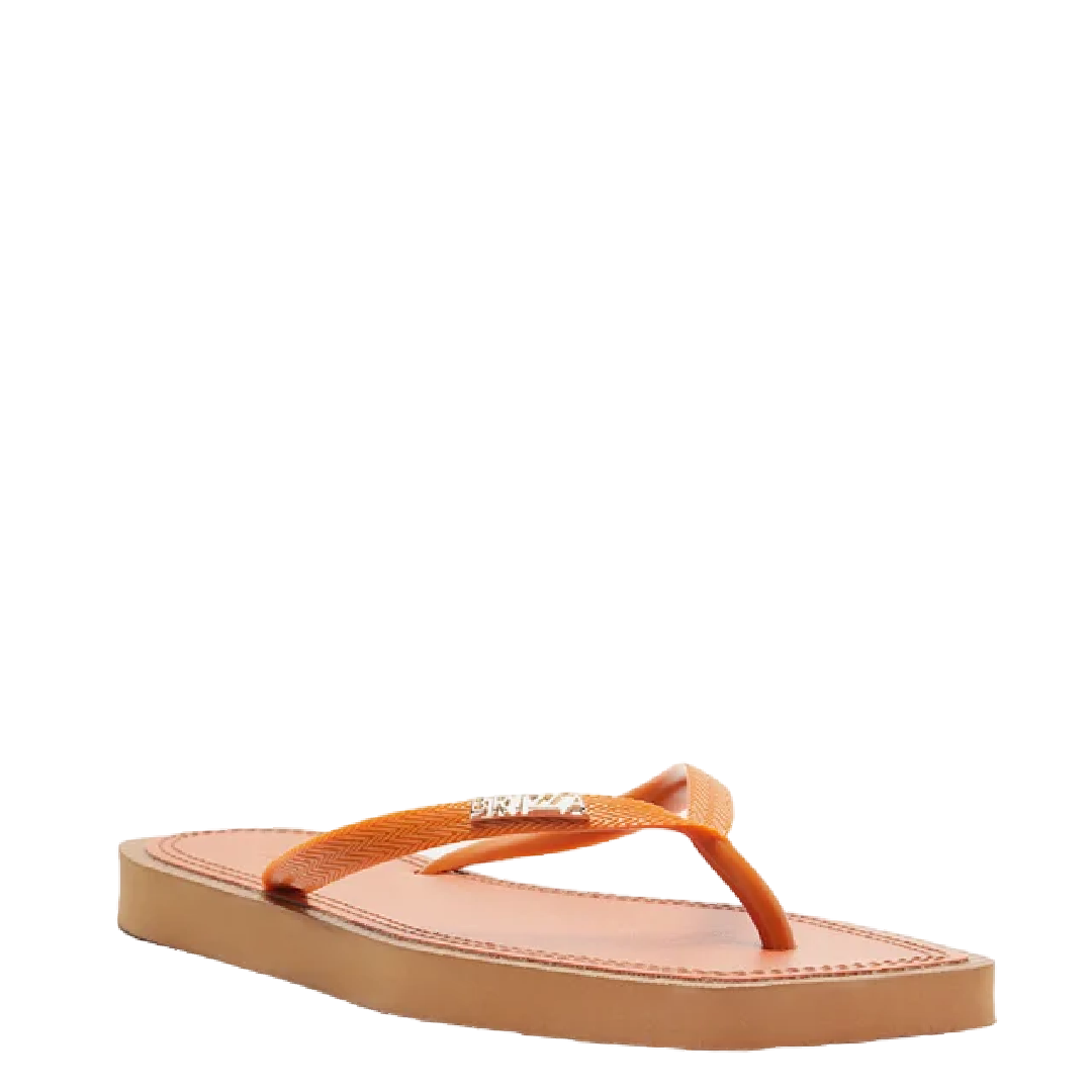 Chinelo de Dedo Brizza Arezzo Laranja Recouro Color Square