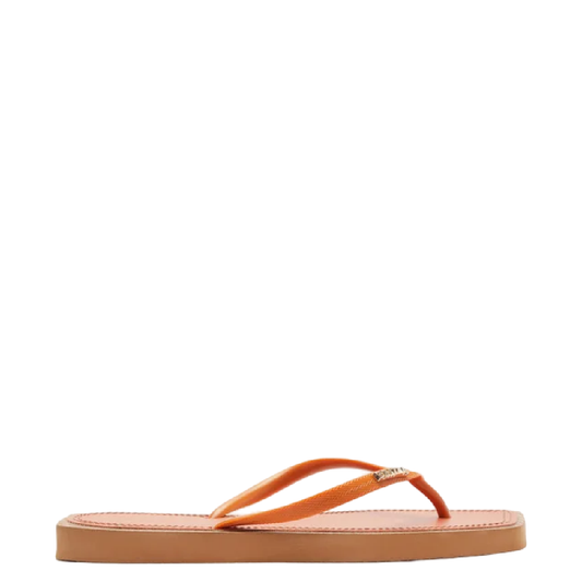 Chinelo de Dedo Brizza Arezzo Laranja Recouro Color Square