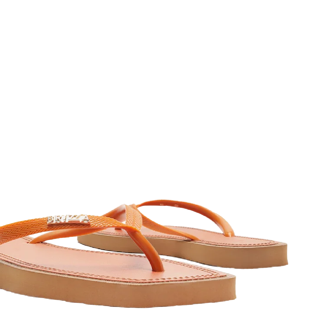 Chinelo de Dedo Brizza Arezzo Laranja Recouro Color Square