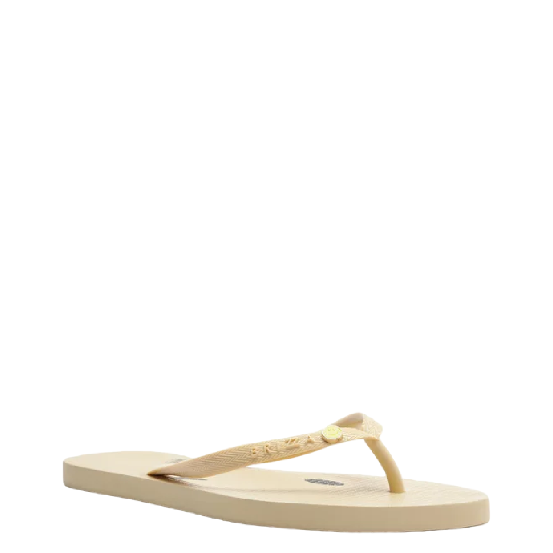 Chinelo de Dedo Brizza Arezzo Branco Essential Smiley