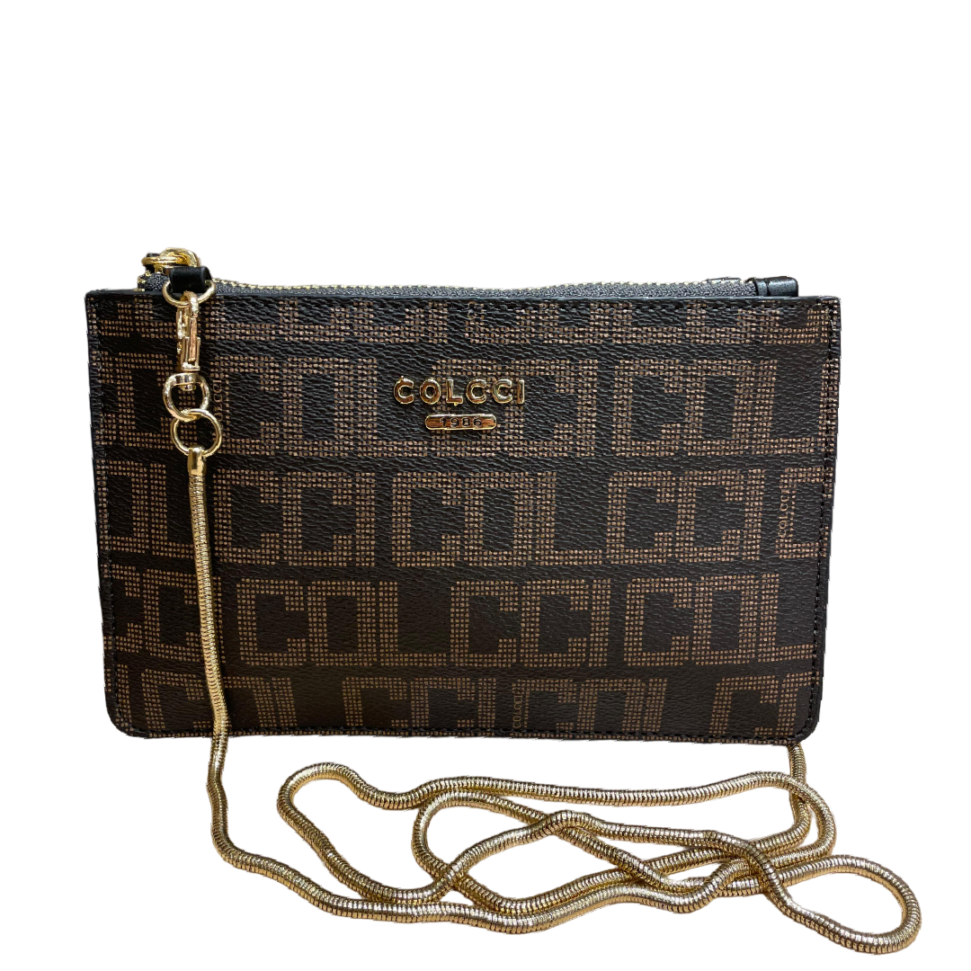 Bolsa Crossbody Colcci Monograma Café