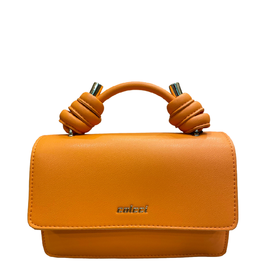 Bolsa Shoulder Colcci Knot Laranja