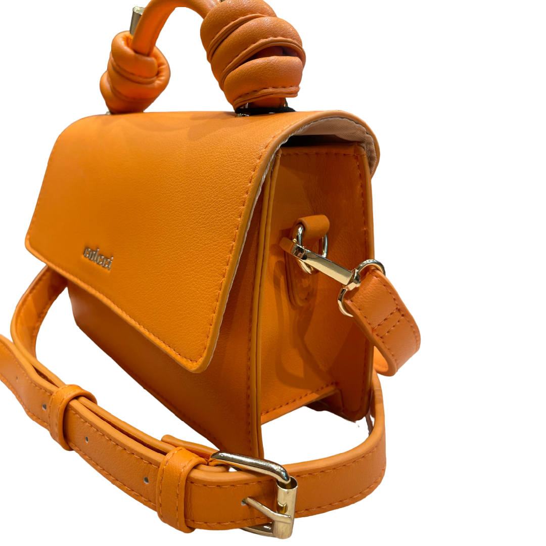 Bolsa Shoulder Colcci Knot Laranja