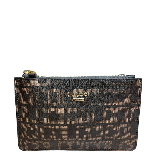 Bolsa Crossbody Colcci Monograma Café