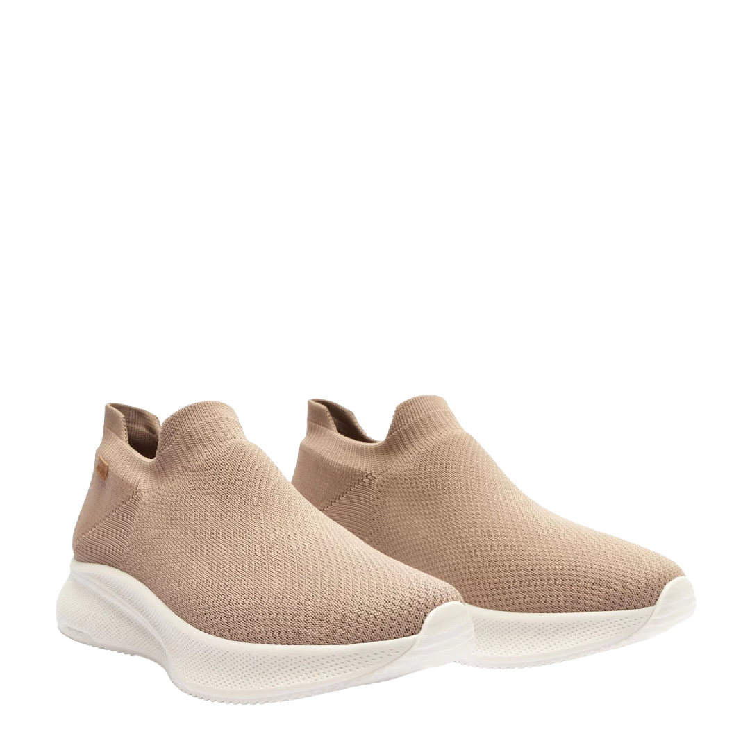 Tênis Anacapri Slip On Sporty Knit Mono Bege