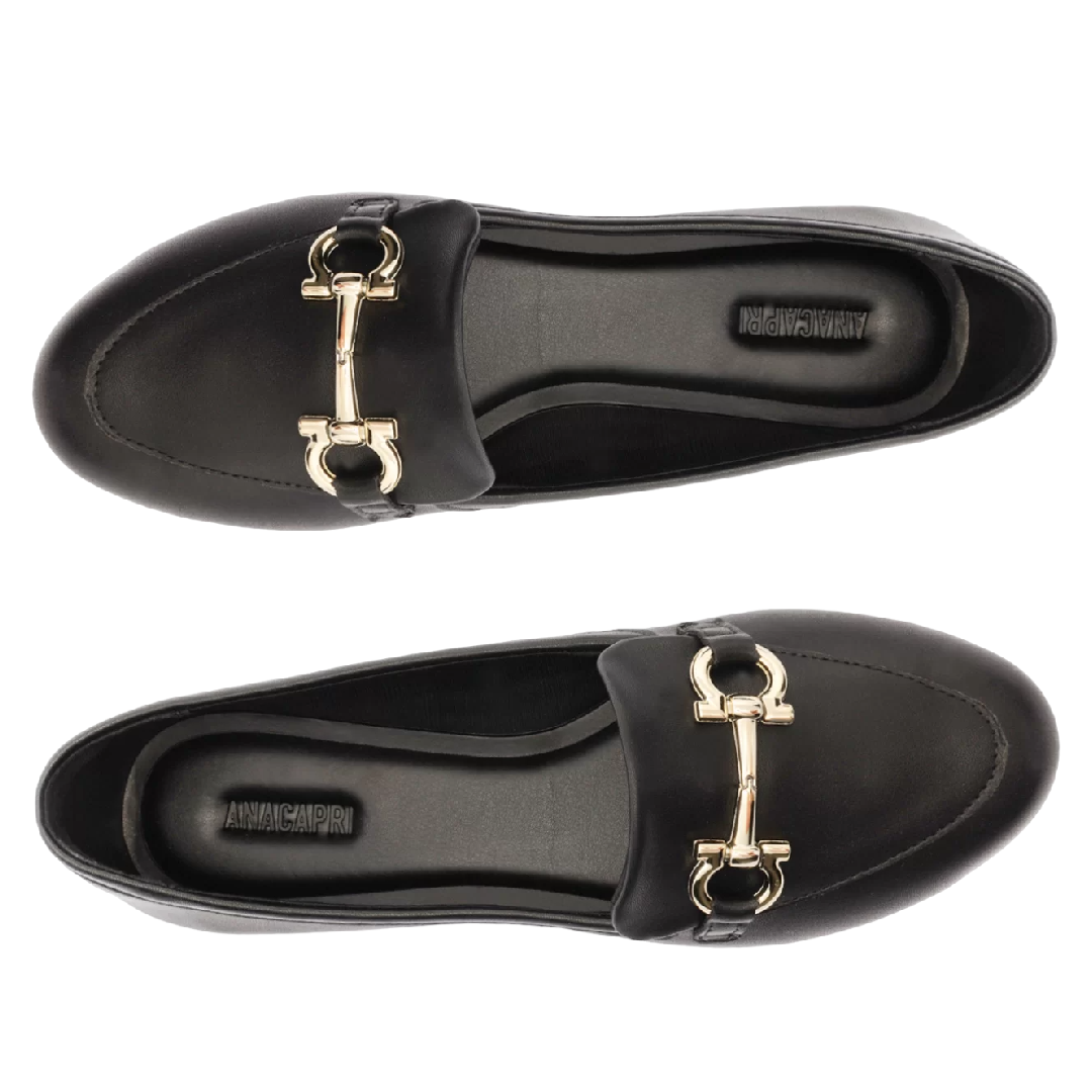 Mocassim Anacapri Bridão Classy Minimal Preto