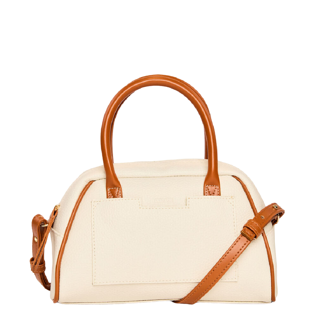 Bolsa Bowling Anacapri Alça Fina Off White