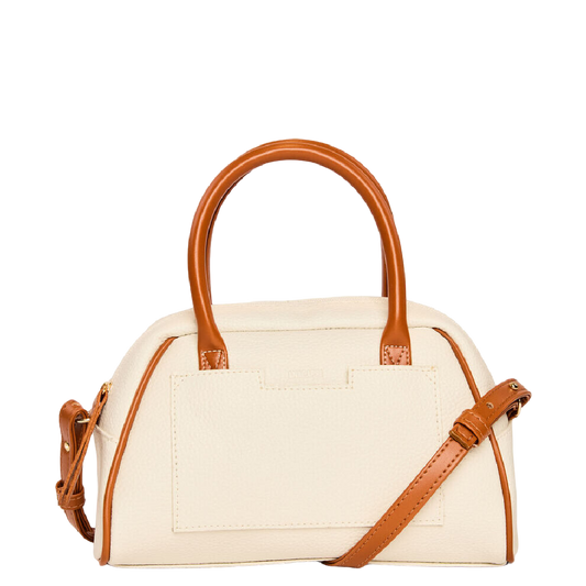 Bolsa Bowling Anacapri Alça Fina Off White