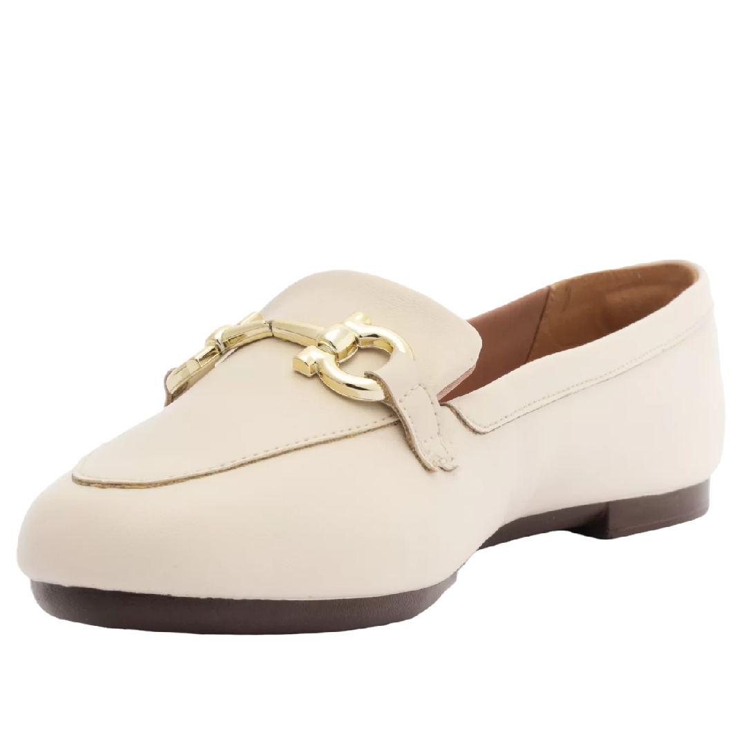 Mocassim Anacapri Bridão Classy Minimal Branco