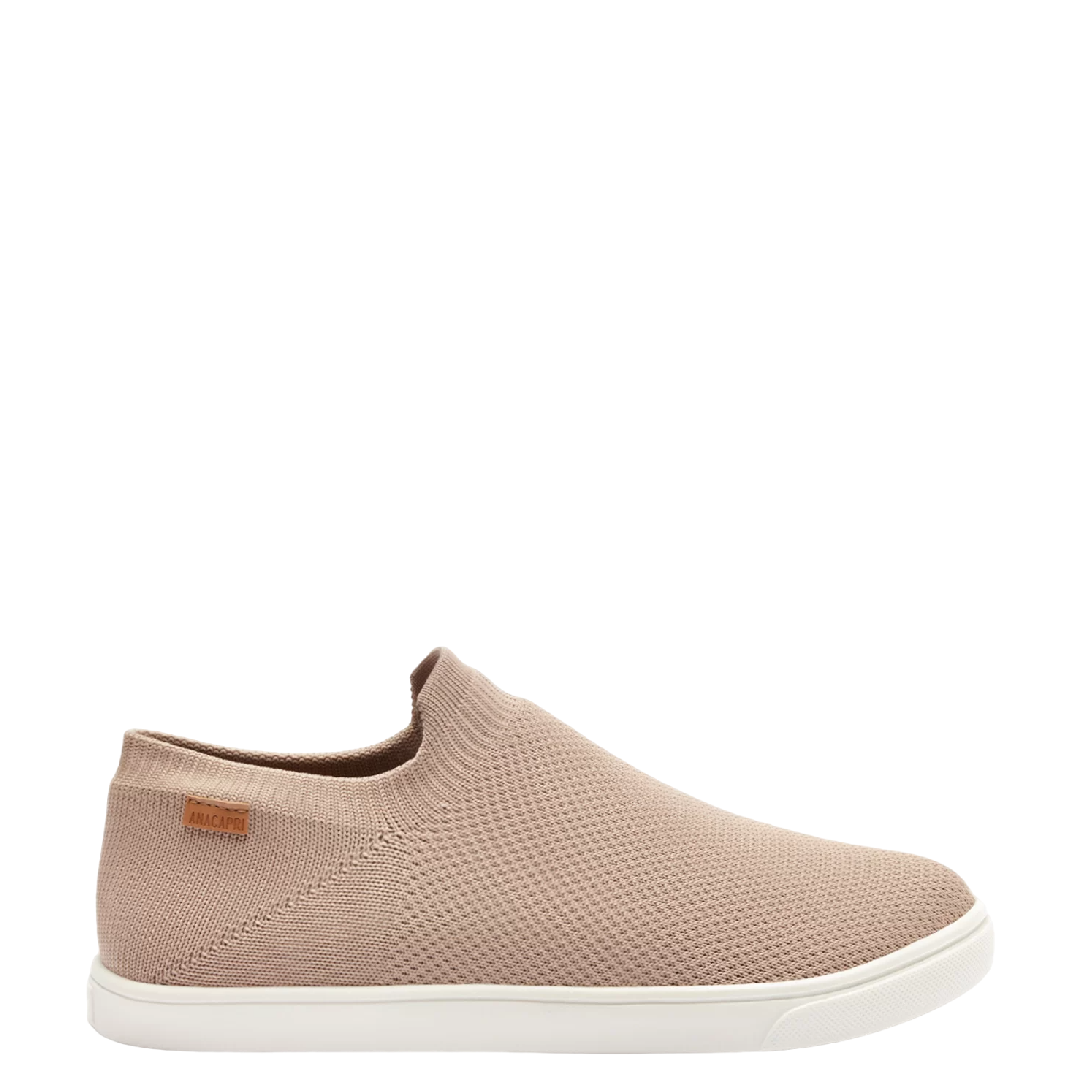 Tênis Anacapri Slip On Knit Mono Bege