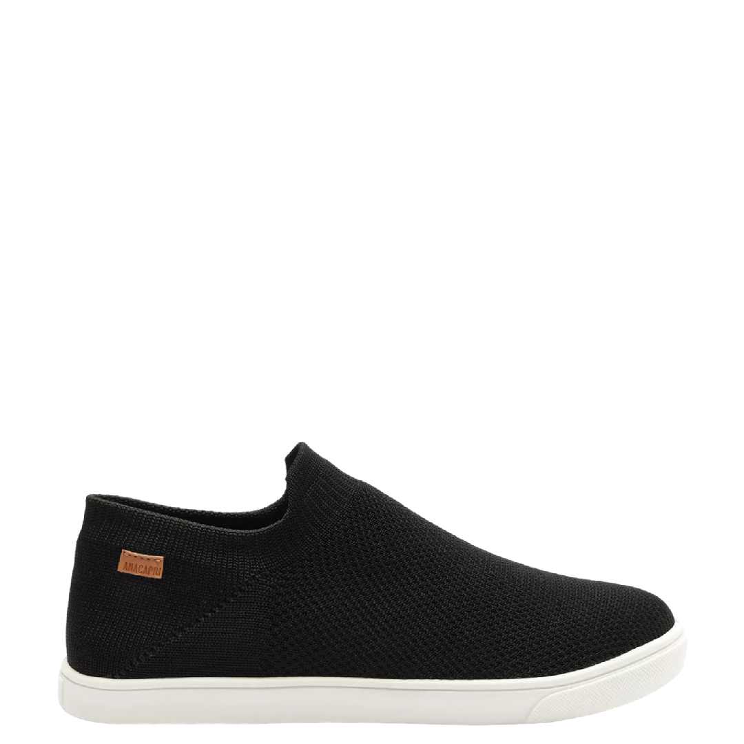 Tênis Anacapri Slip On Knit Mono Preto