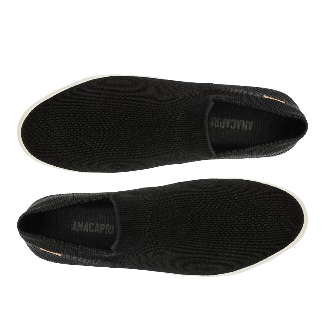 Tênis Anacapri Slip On Knit Mono Preto