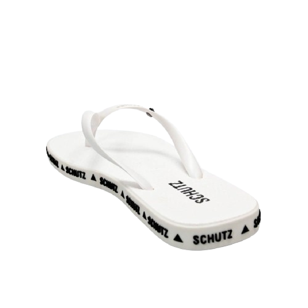 Chinelo Schutz Logomania Branco