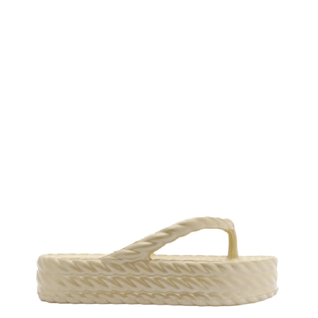 Sandália Brizza Arezzo Dourada Flatform Marrocos Mid