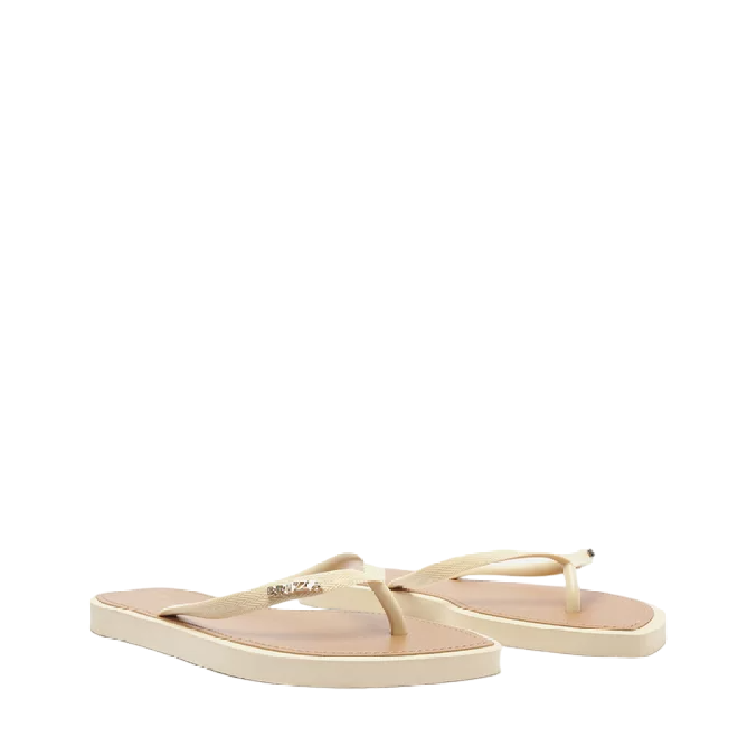 Chinelo de Dedo Brizza Arezzo Off White Leaf Recouro