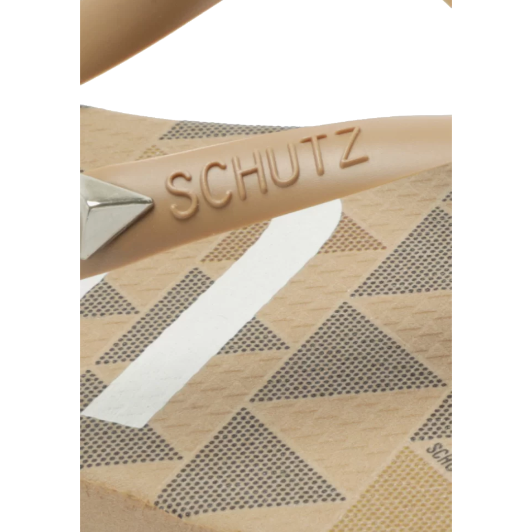 Chinelo Schutz Triangle Bege