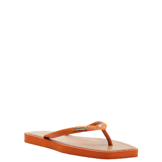 Chinelo de Dedo Laranja Recouro Square Brizza