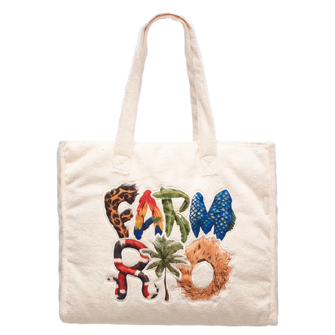 Totebag Farm Praiana Farm Rio Off White