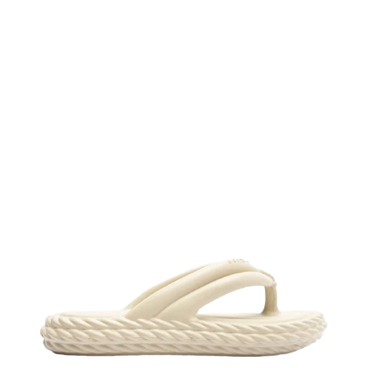 Sandália Brizza Arezzo Off White Flatform Marrocos Bold