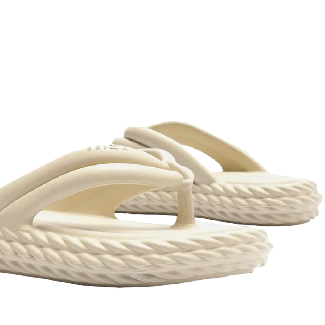 Sandália Brizza Arezzo Off White Flatform Marrocos Bold